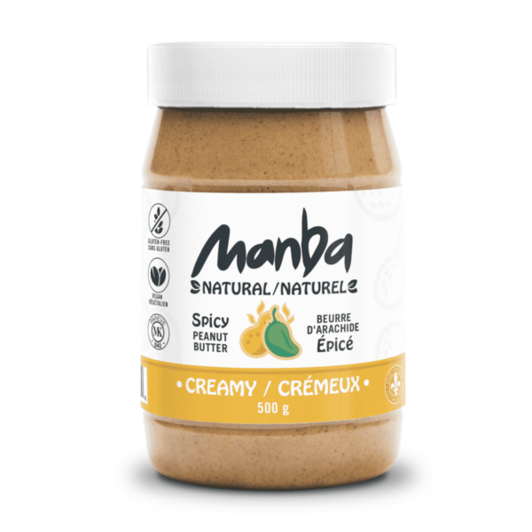 Manba Creamy Spicy Peanut Butter Medium Natural
