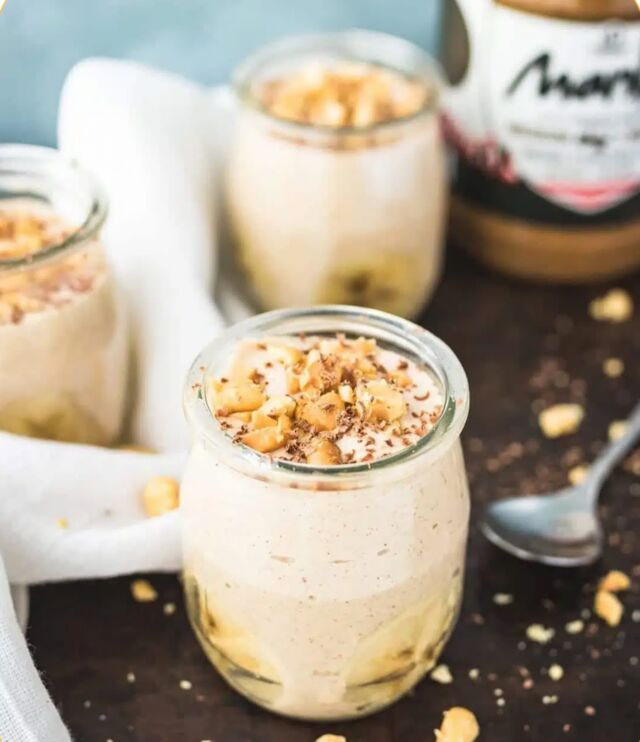 🍮 Dessert Alert: This protein-packed, velvety smooth Spicy Peanut Butter Mousse is the perfect light sweet treat. Absolutely a flavor adventure that you don't want to miss!

🍮 INGREDIENTS
300g silken tofu
1/4 cup Manba Creamy Spicy Peanut Butter
1/8 cup maple syrup
1/4 tsp cinnamon
1/2 tsp vanilla extract

🍮 STEPS
In a blender, add all ingredients and blend until smooth.
Divide among small cups or bowls. Cover and refrigerate overnight.
Serve with bananas, chopped peanuts and chocolate shavings.

#ddmanba #dessert #mousse #spicypeanutbutter #spicypeanutbuttermousse #madeinquebec #canadaproud #haiticherie #haitiflavor #fresh #allnatural #highprotein #sweet #treat #sweettreat #recipe #dessertrecipe #foodie #yummy #delicious #healthyrecipes