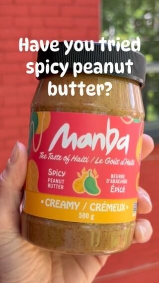 Taste the peanuts! Rich, creamy or crunchy natural peanut butter with a kick! 
.
25% off when ordering online using promo code TRYMANBA25 at checkout
.
Manba.ca
.
Promo ends May 31, 2024 at midnight!
.
#spicypeanutbutter #ddmanba #peanutsauce #haitianfood